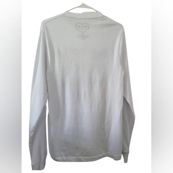 ObsessiveLove White Butterfly print Long sleeve Top. Size S. - Picture 3 of 6